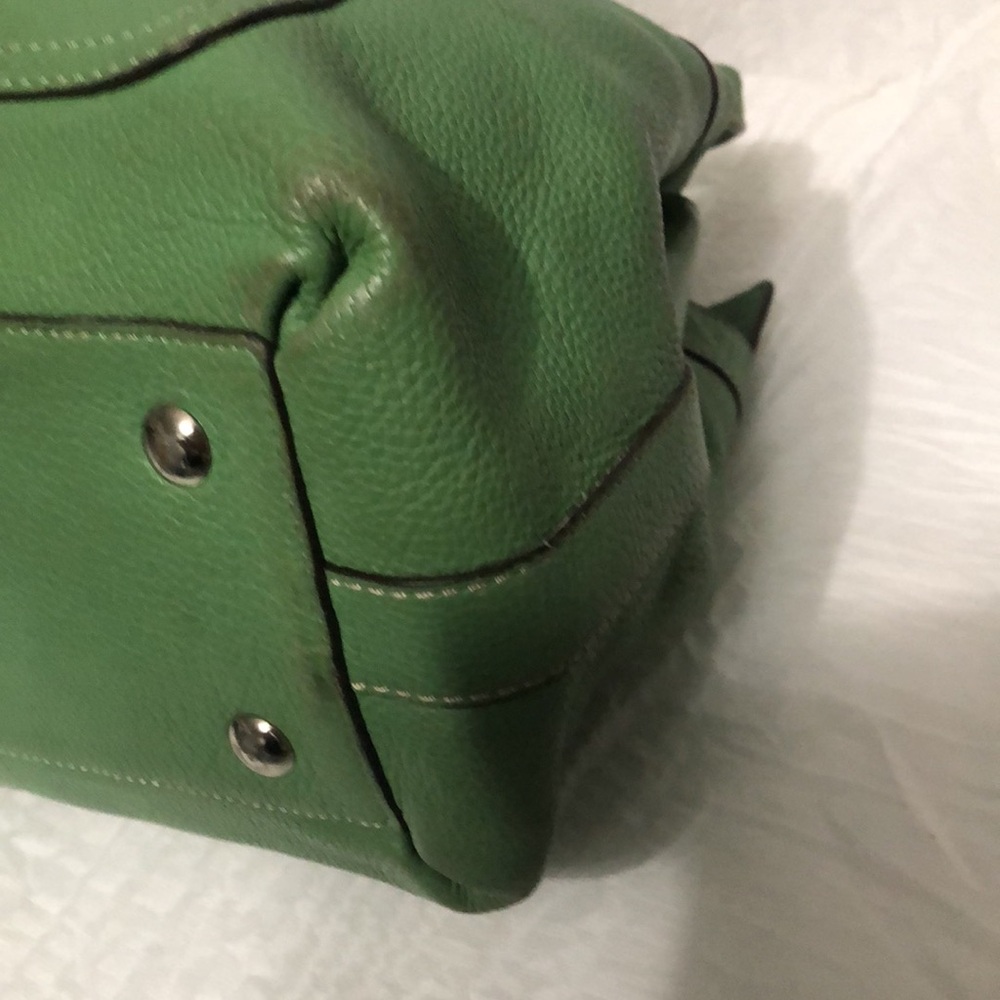 Coach Penelope Green Leaf Pebbled Leather Bag - Picture 10 of 13